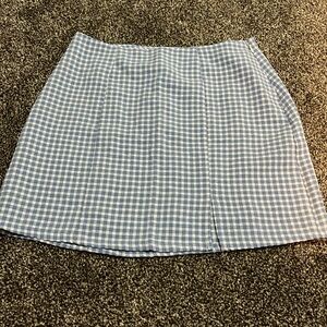 Gingham Mini skirt XS